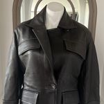 Vince 100% Lamb Leather Safari Jacket in Brown, Size M New w/Tag Retail $1495 Photo 9