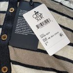 Chaser NWT  Black Gold Stripe Cardigan Photo 2