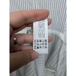 ZARA  White Black Stripe Long Sleeve Midi Dress Asymmetrical Hem Women's Medium Photo 6