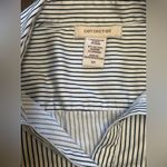 Covington  Navy and White Striped Shirt Photo 3