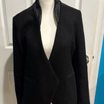 Wyatt  Collection vintage wool vegan leather open ha jet M black Photo 0