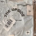 The Upside Track Cropped Tee in Ice. Blue Size XL NWT Photo 4