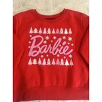 Barbie Christmas Sweatshirt – Red pullover with pink Barbie Logo Size L Size L Photo 4
