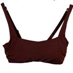 Athleta Aqualuxe Bikini Top in Burgundy Size 36B/C Photo 7