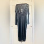 & Other Stories & Other Stories Long Sleeve Crinkle Mesh Midi Dress - Small - NWT Photo 3
