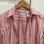 Tracy Reese First issue Pink and White Striped Button Down Shirt Photo 2