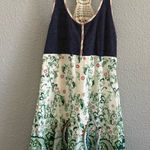 Free People  Heartland Dress Size 2 Crochet Back‎ Linen Blend Floral Photo 0