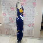 Anthropologie Weston  sleeveless purple floral tulip hem maxi dress Photo 5