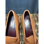 Franco Sarto Pump Heels Women's 7.5 M Tan Leather Slip-On High Heels Loafers Photo 6