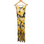Yumi Kim Yellow Floral Maxi Dress Boho Cottagecore Sleeveless V Neck Summer Photo 4