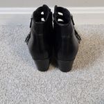 Pertini Boots Womens Sz 39 9 Leather Buckle Stud Ankle Western Steampunk Witch Black Photo 5