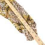 Alfani Blouse Womens 0X Gold Baroque Leopard Print Long Sleeve Statement Piece Black Photo 9