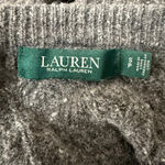 Ralph Lauren Women's LAUREN  Gray Cable Knit Crew Neck Sweater SP Photo 6