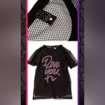 Evolution 2NE1 I LOVE YOU Mesh T-Shirt One Size Black Pink & New  Logo Zip Pouch Photo 2