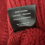 Rhude Women's Wool Cashmere Knit Distressed Logo Embroidered Turtleneck Sweater Photo 2