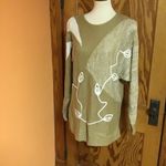 Vintage 80s earthy vine n leaves sweater Size M Photo 6