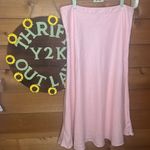 CHAPS Ralph Lauren Linen Maxi Skirt Lined Rose Pink Girly Flowy Summer Feminine Photo 1