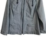 CJ Banks Women Jean Jacket 1X Navy Striped Denim Western Cowgirl Sustainable Blue Photo 6