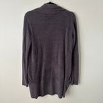Barefoot Dreams dark gray/purple knit open front cardigan size XS/S Photo 9