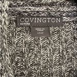 Covington | Petite Marled Gray Waterfall Front Cardigan | LP Photo 7