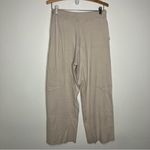 41 Hawthorn wide leg sweater pants cream tan women’s large trendy neutral modern Photo 3