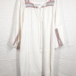 Apiece Apart White Muslin Cotton Nueva Embroidered Dress Photo 1