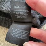 Anthropologie Moth Dark Grey Cold Shoulder Cross Neck Wool Alpaca Sweater M Photo 3