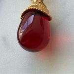 NWOT Julie Vos Gold and Red Pendant Necklace Photo 3