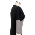 Long Tall Sally Colorblock Crewneck Long Sleeve Sweater Gray Black Size 6 Photo 5