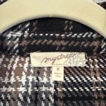 Mystree  Plaid Button Down Shacket Photo 1