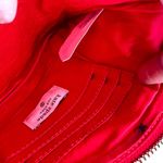 Kate Spade  Beaded Pouch "Going To Target" Red White NWT 8" X 6" Wristlet Photo 3