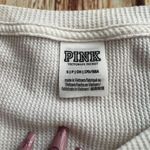 Victoria's Secret Victoria’s Secret PINK Women’s Long Sleeve Round Neck Waffle Top Tee Size Small Photo 7