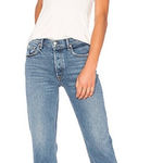 GRLFRND  Revolve Helena Jeans Is This Love Raw Hem Button Fly Womens Size 31 Photo 0