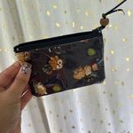 Handmade Handcrafted Owl Lovers Clear Plastic Mini Dual Compartment Zipper Pouch Photo 1