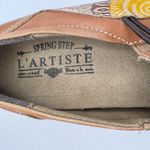 Spring Step L' Artiste Agacia  Hand Painted Leather Clog Size 38 -7.5/8 Wedge Photo 5