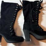 Juicy Couture suede black heel boots Photo 2