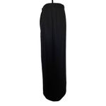 Vintage 90s Moods Pencil Maxi Skirt US 6 Formal Minimalist Holiday Back Slit Black Photo 3