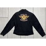 Harley Davidson Riding Gear Jacket Women’s Small Embroidered Logo Full Zip Black Photo 2