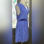 Old Navy Periwinkle Sleeveless Split V-Neck Dress Photo 3