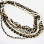 Chico's Chico’s layered rhinestone and faux pearl multi-strand two tone necklace‎ Photo 0