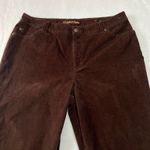 st. john's bay  High Rise Corduroy Boot Cut Pants Size 16 Stretch Western Boho Photo 2