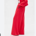 Gap VINTAGE Red Soft Front Seam Wide Leg Sweatpants Size Large Photo 8