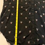 Torrid  Black Raccoon All Over Print Challis Button Front Dolman Blouse Size 0 Photo 4