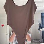 Pumiey Brown High Cut Bodysuit Photo 0