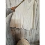 Ashley Stewart 16W Cream A-Line Midi Skirt w/ Lining – Elegant Plus Size Skirt Photo 5