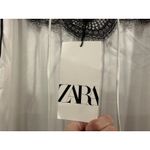 ZARA  Black White Satin Effect Maxi Long Dress Medium M NEW Photo 7