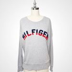 Tommy Hilfiger Logo Crewneck Sweatshirt Pullover Gray Size Medium Photo 1
