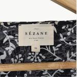 Sézane  Robe Midi Victoriana Dress Two-tone Floral Print | Sz 36 (4 US) | Black Photo 5