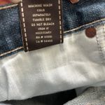 7 For All Mankind Dojo Faded Blue Denim Knee Length Bermuda Jean Shorts Sz 27 Photo 7