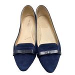 Nine West Women's Blue Suede Shoes Flat slip on Size 6 SKU 1417 Photo 0